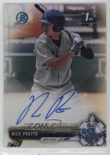 2017 Bowman Draft Chrome Pick Refractor 312/499 Nick Pratto #CDA-NP Auto 5i2