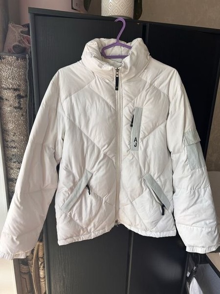 Men Armani Winter Jacket White 38