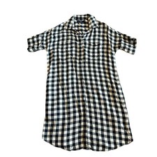 Madewell Buffalo Check Short Sleeve Dress Polo Casual Comfy Classic Size XS