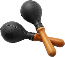 Percussion Maracas Pair of Shakers Rattles Sand Hammer Percussion Instrument wit
