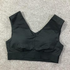 Tommie Copper Sports Bra Womens Medium Black Shoulder Support Gym Activewear Top