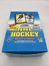 1991-92 Score NHL Hockey Series 2 Bilingual Edition Wax Box - 36 Packs