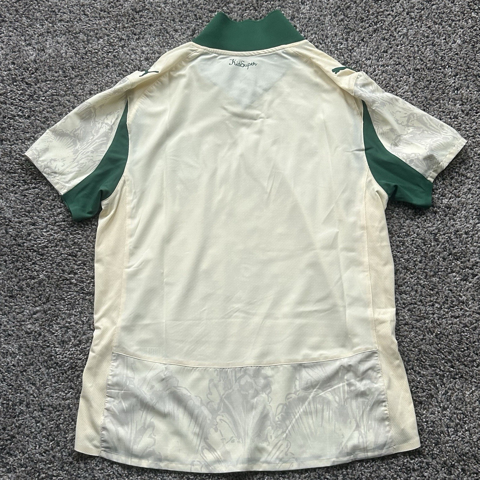 Puma Palmeiras x Kidsuper 2025 Authentic Jersey Beige Mens Size Medium thumbnail 2