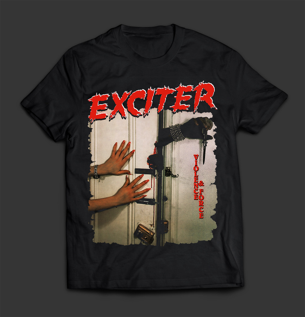 EXCITER band Violence T SHIRT men's short sleeve S-5XL COTTON