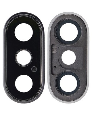 Back Camera Lens With Bracket & Bezel Compatible For iPhone XS XS Max - 10 Pack