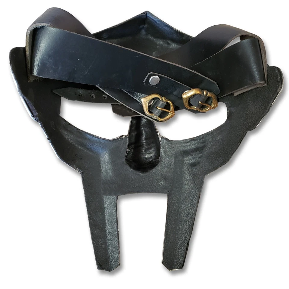 MFDoom 角斗士面具 Madvillain 18 克轻钢面部盔甲复制品 — 第 2/2 张图片