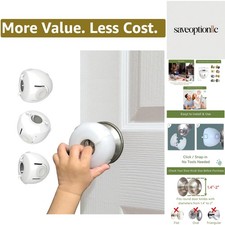Eco-Friendly Child Safety Door Knob Covers - Durable Easy to Install, 6 Pack