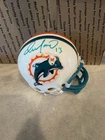 Dan Marino & Jason Taylor Signed Mini Helmet Dolphins HOF