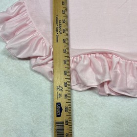 VTG Knit Flicks Lingerie Nightie Large Pink Lace Trim USA 80&rsquo;s Cottage Core