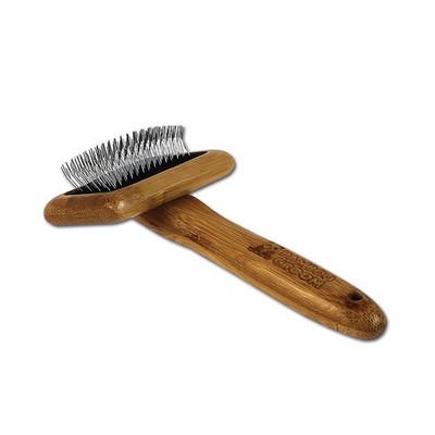Groom Slicker Brush with Stainless Steel Pins for Pets, Small,Black