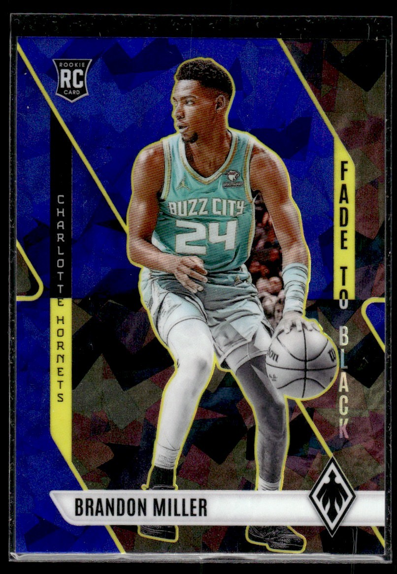 2023-24 Panini Phoenix Fade To Black Blue Ice Brandon Miller Charlotte Hornets