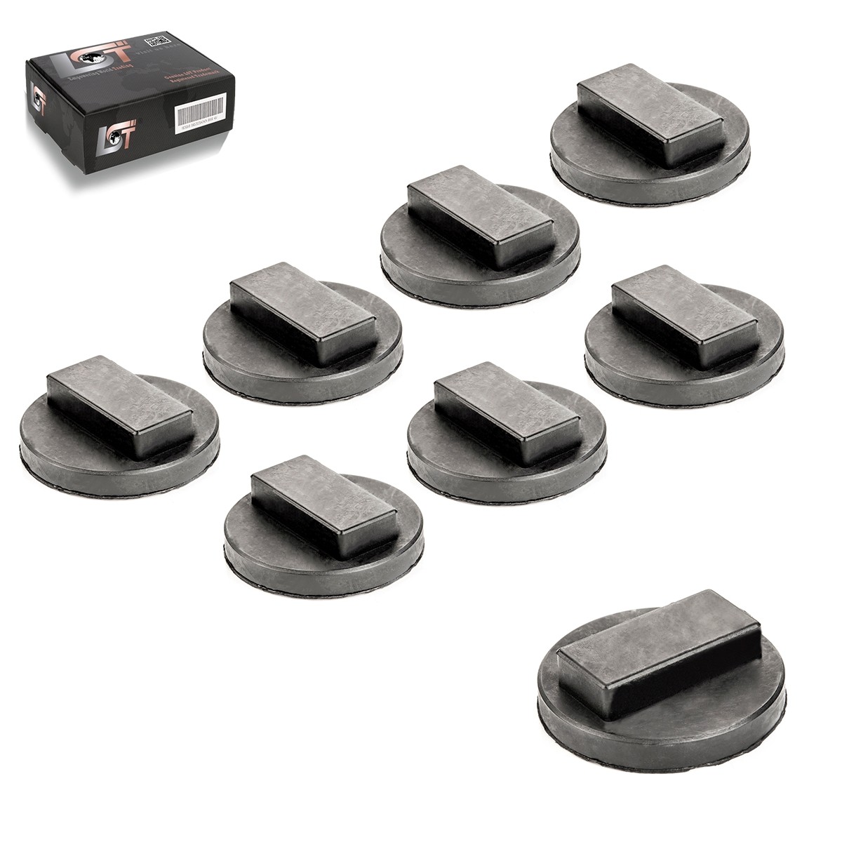 8X Adapter Jack Pad Rubber Block Lift Pad Under Block For BMW