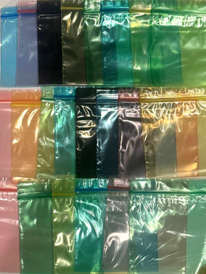Große & kleine farbige GRIP SEAL BAGS wiederverschließbare Baggy Ziplock Plastiktüten Reißverschluss