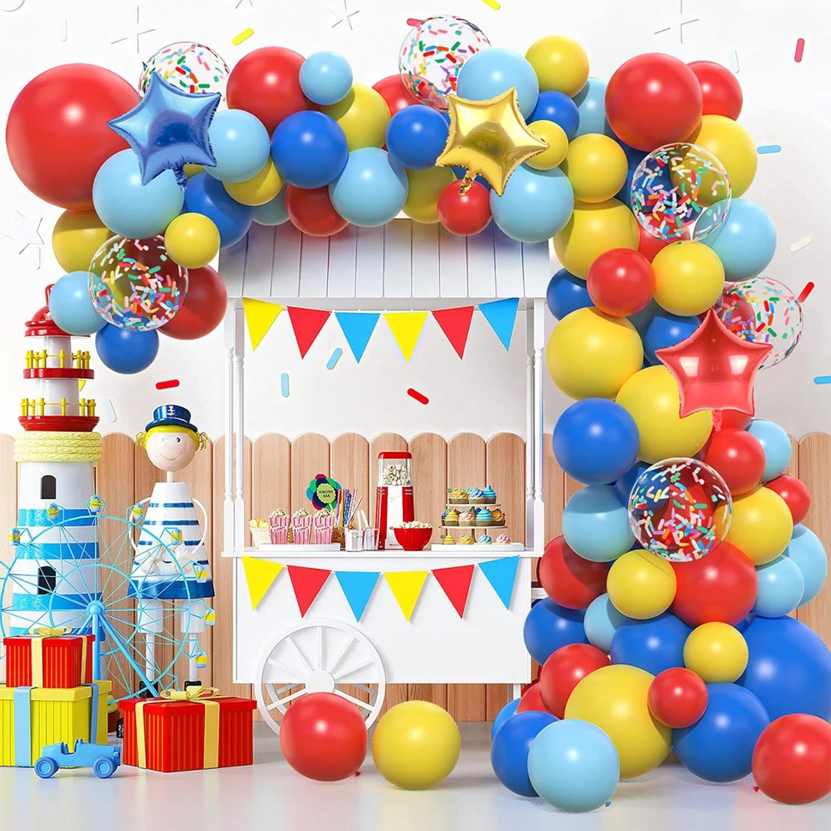 Xrten 50 Pcs Palloncino Arco Connettori,Clip A Forma di Palloncino Anelli a Palloncino di plastica Blocco per la Decorazione di Cerimonia Nuziale del Partito