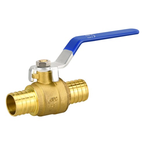 1 Inch Pex Ball Valve Brass Full Port Water Stop Shut Off Plumbing Fitting