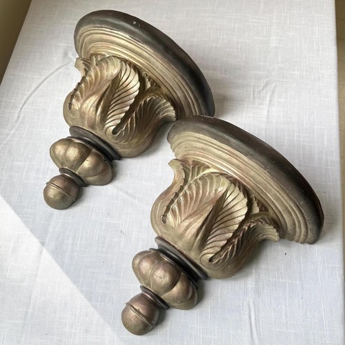 Vintage Neo-Classical Style Demilune Wall Brackets
