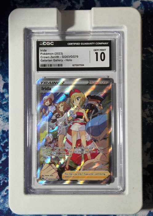 CGC 10 Irida GG63/GG70 Galarian Gallery Crown Zenith Pokémon Card