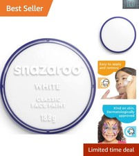 Professional White Face Paint, 18.8g Pot - Kid-Friendly  Easy to Remove