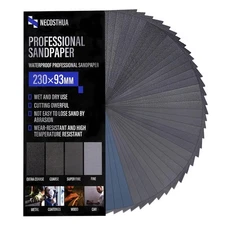 42pcs Wet Dry Sandpaper 400 600 800 1000 1500 2000 2500 3000 Grit Assorted Wood