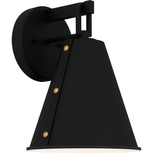 Hyde 1-Light Outdoor Wall Mount in Matte Black - Picture 1 of 7