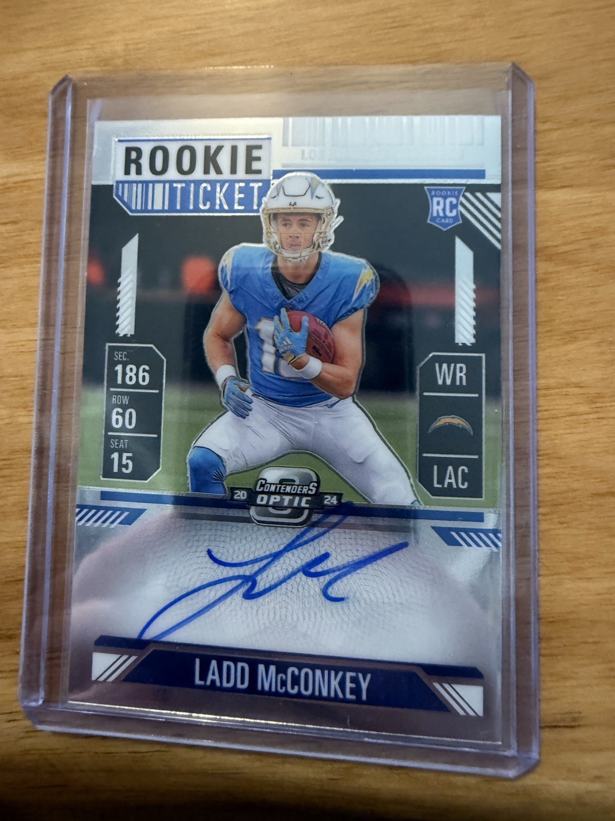 🔥🔥🔥2024 Panini Contenders Optic (RC) Ticket Ladd McConkey On Card Auto🔥🔥🔥