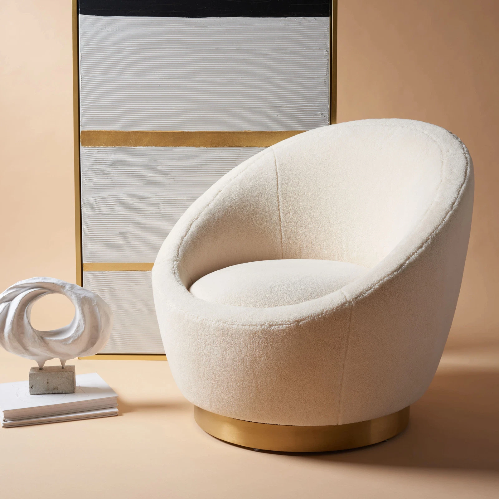 Safavieh Couture Pippa Swivel Chair - Thumbnail 2