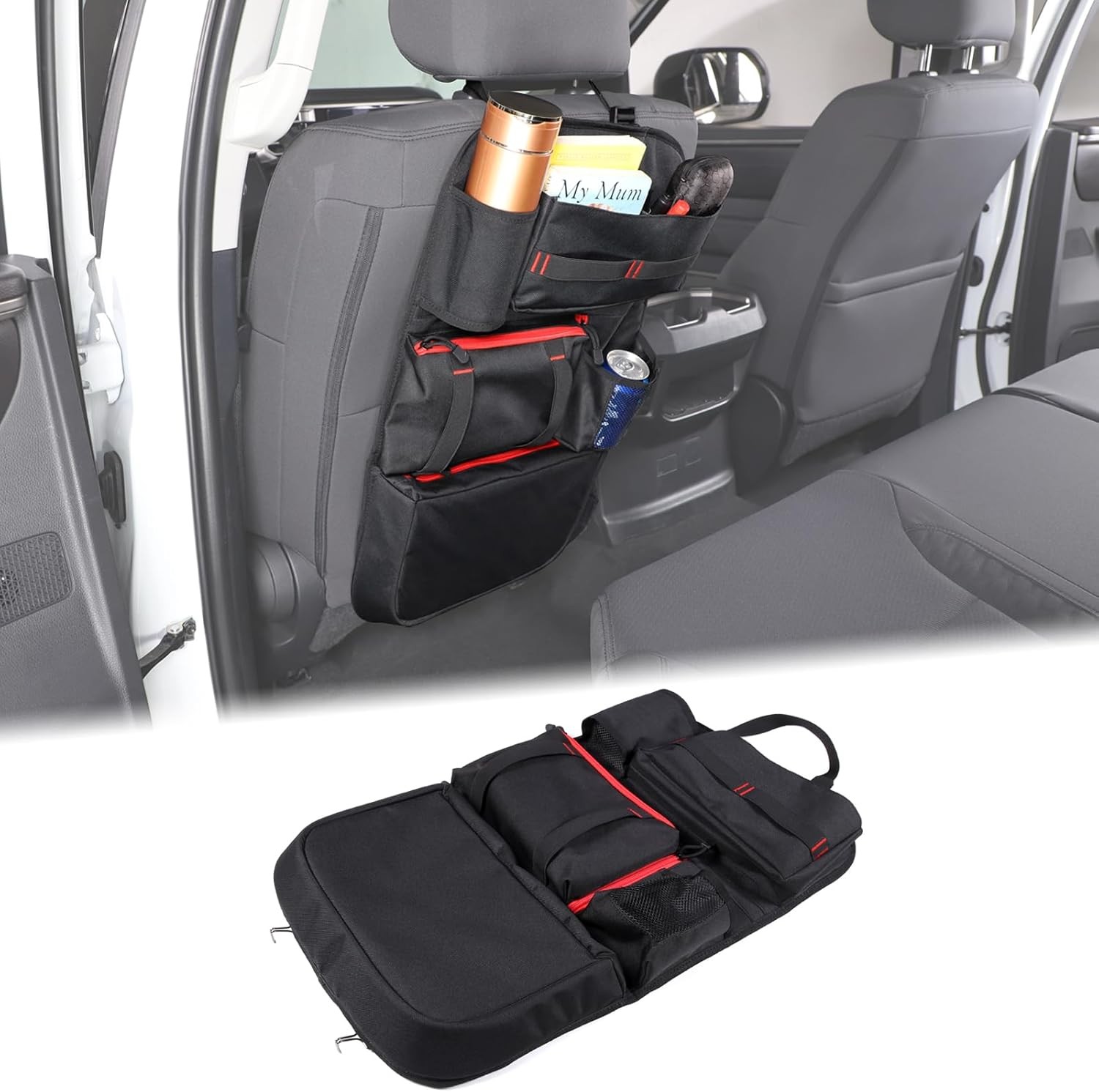 Aunginsy Backseat Car Organizer with Storage Pockets for Essentials