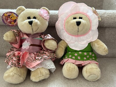 スターバックス2010桜フェアリーベアリスタ bearista Rare Set of 2 Starbucks Sakura/Cherry Blossom Asia Exclusive