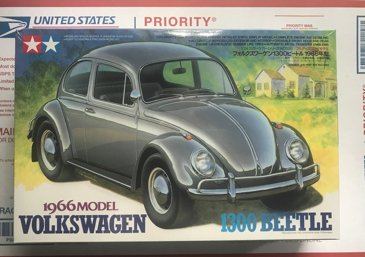 Tamiya 1:24 Scale Static Assembly Model 1966 VW Volkswagen 1300