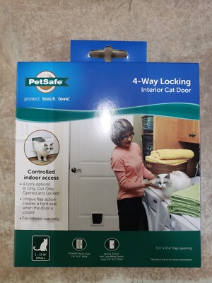 PetSafe 4-Way Locking Interior Cat Door - New Unopened