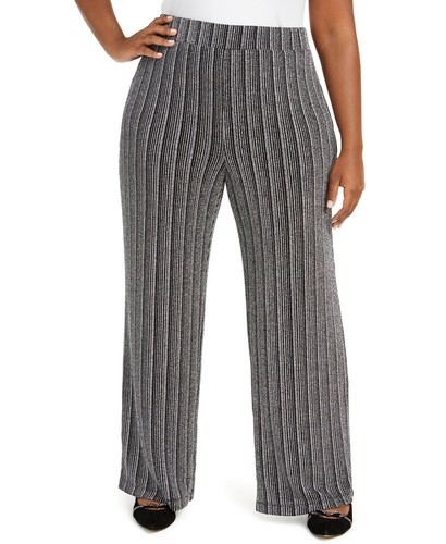Metallic Soft Pants Black Size XXX-L 