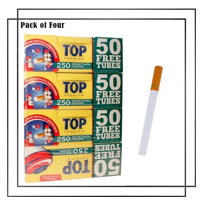 Top Menthol 100s Cigarette 250ct Tubes 4Pack
