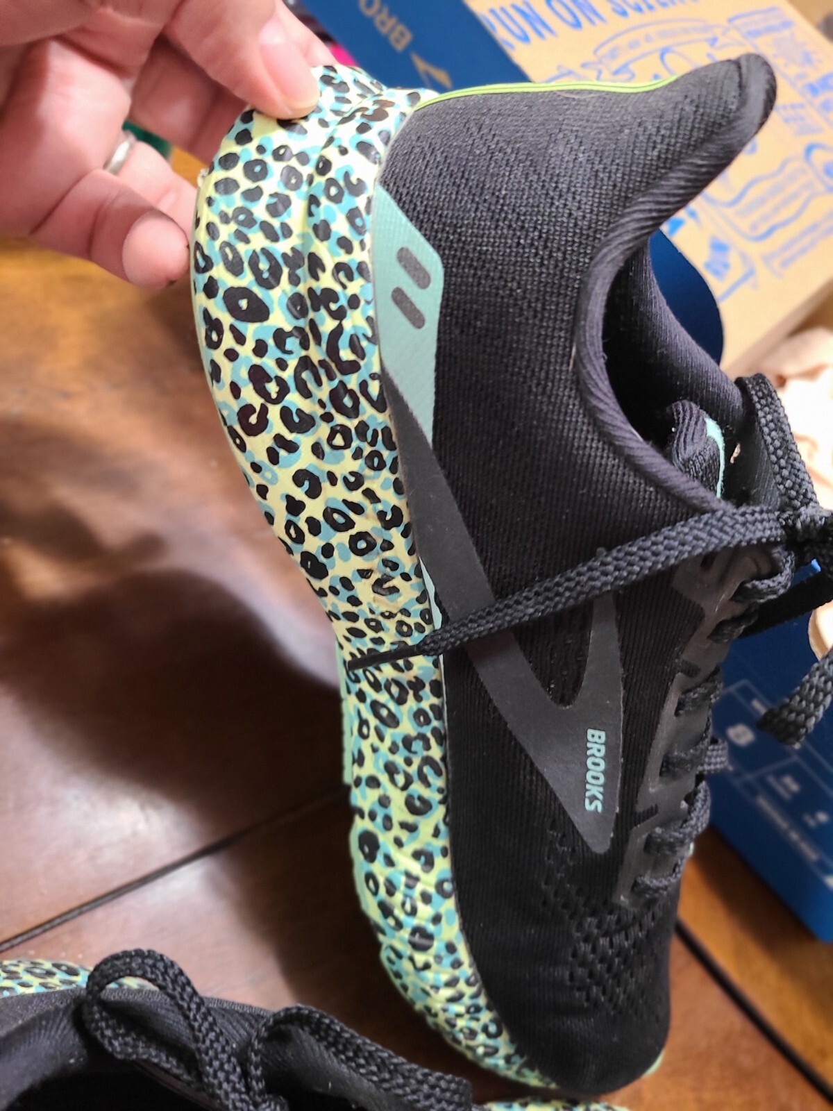 Brooks Launch 8 Electric Cheetah Running Shoes Black Green Neon with BOX eBay