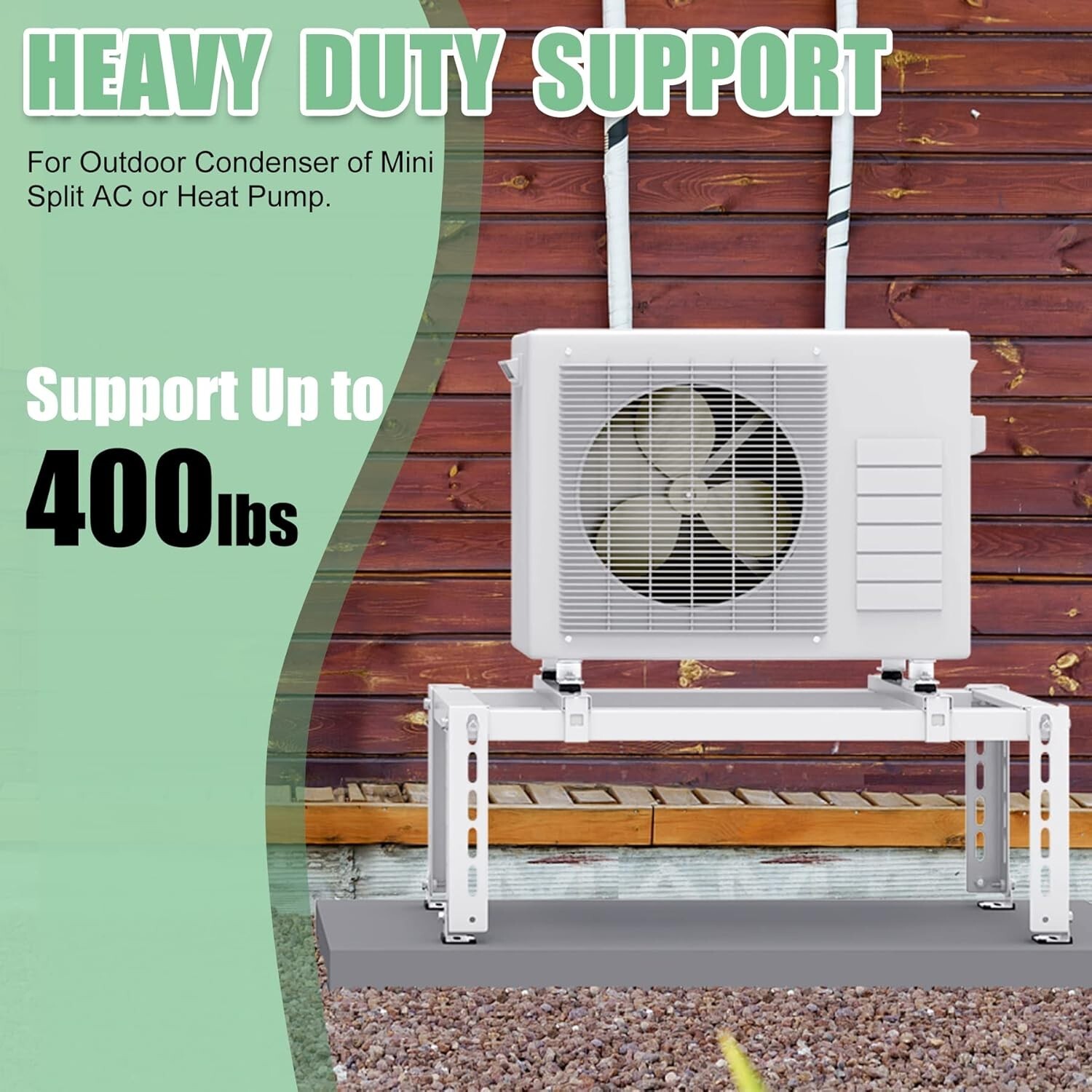 Memrita Mini Split Ground Stand for 9,000-24,000 BTU Air Conditioners Heat Pump