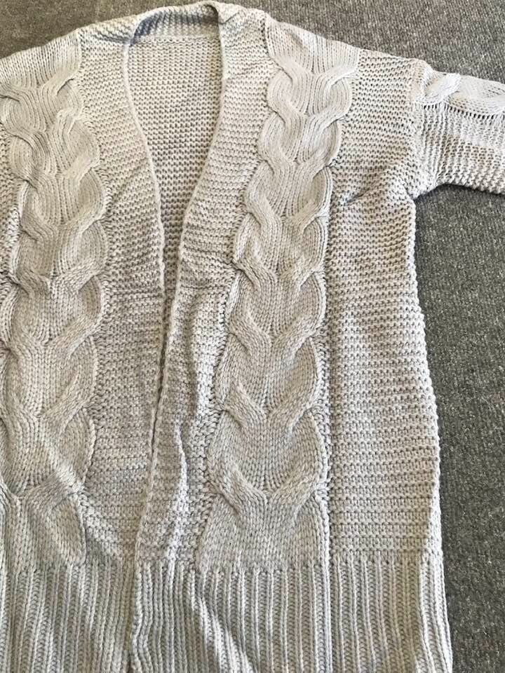 Imily Bela Womens Open Front Cardigans Soft Long Sleeve Cable Knit Outerwear Swe