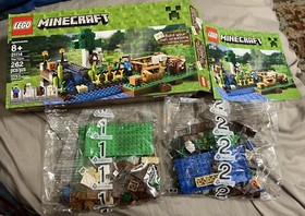 LEGO Minecraft: The Farm (21114) Box Instructions 99% Complete Pic Of Miss Parts