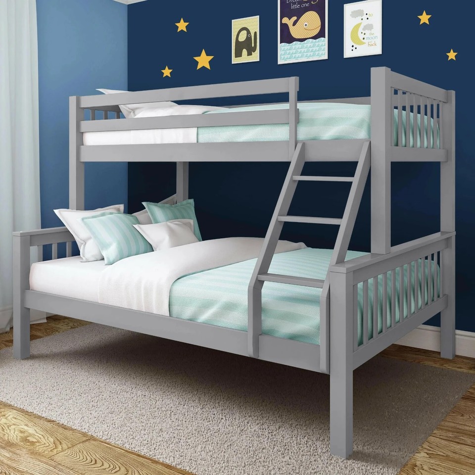 Triple Bunk Beds 3ft Single Bed Frame Wooden Double Bunk Bed For Kids ...