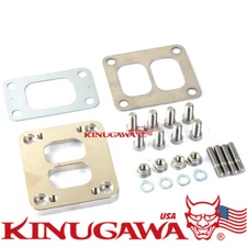 Forged Turbo Exhaust Manifold Flange Adapter T4 to T3 W/Gasket and stud kit