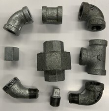 1/4  Assorted 150lb Malleable Galvanized Pipe Fittings