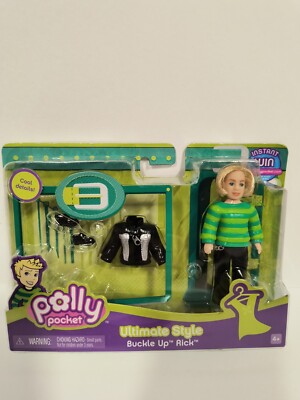2007 Polly Pocket Mattel #L6673 ULTIMA STYLE BUCKLE UP RICK cool details FREE SH