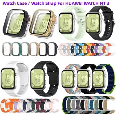 Watch Case / Watch Strap Wristband for HUAWEI WATCH FIT 3 Replace Accessories