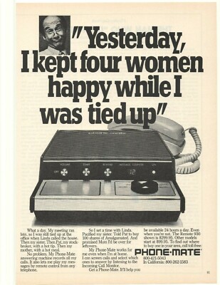 1980 Phone Mate Answering Machine Advertisement