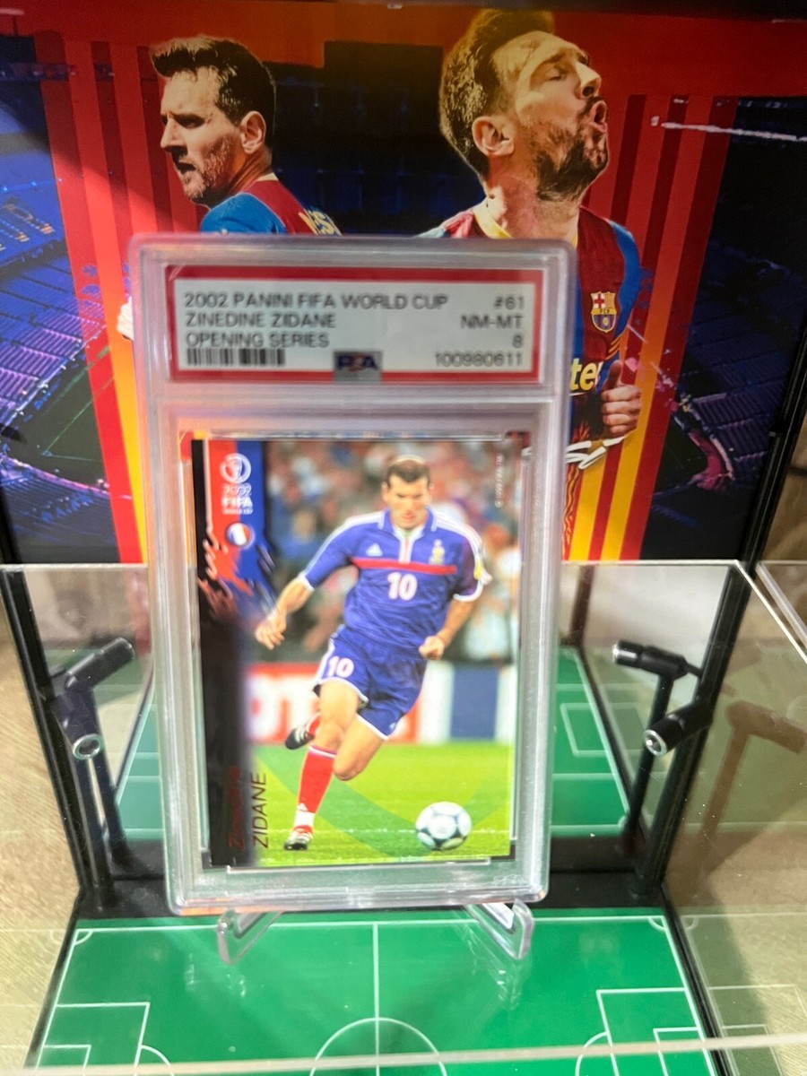 2002 PANINI FIFA WORLD CUP OPENING SERIES ZINEDINE ZIDANE #61 PSA