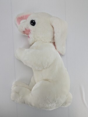 Vintage Commonwealth White Rabbit Plush Full Body Bunny Puppet 17