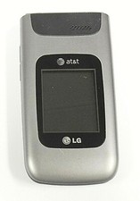 LG A340 - Gray and Black  AT T  Cellular Flip Phone