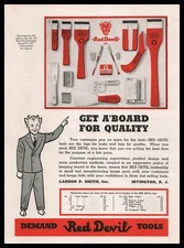 1941 Red Devil Tools Landon P. Smith Inc Irvington New Jersey Vintage Print Ad