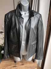 Jobis Black Leather Jacket Size 40