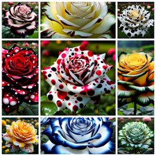 100Pcs/pack Mixed Color Rose Seeds Rare Exotic Plant Garden Flower Seeds