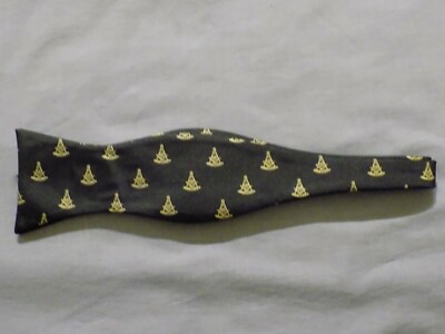 Past Master Bow Tie Masonic Square Black Gold Formal Wedding Tuxedo NEW!