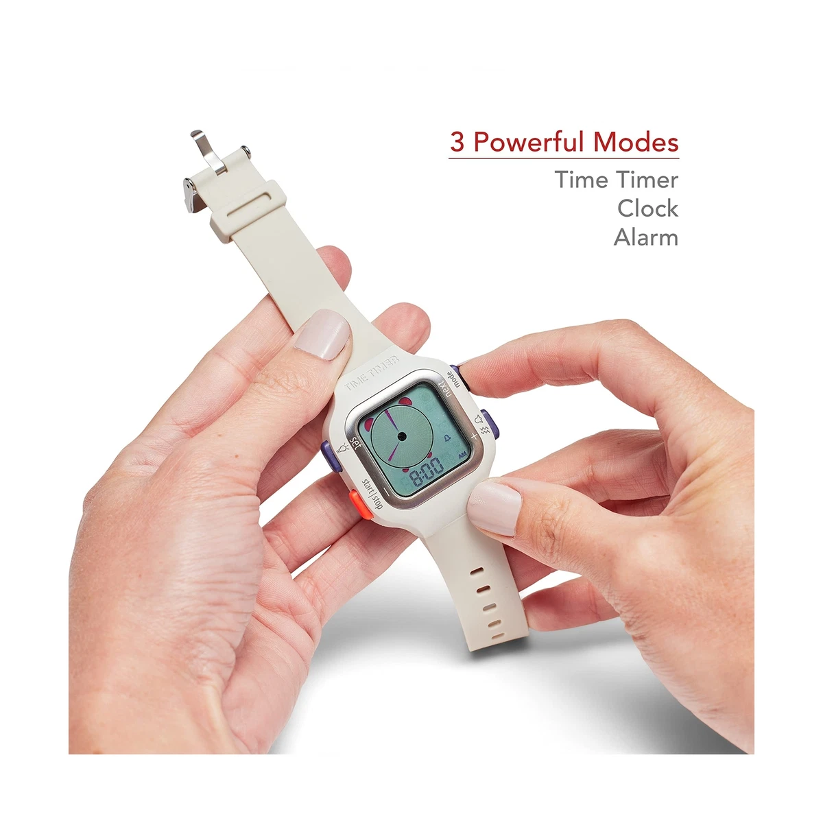 TIME TIMER Watch Visual 12 Hour or 24 Hour Analog and Digital